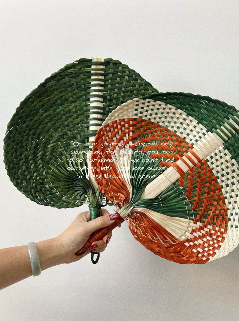The "Breathable" Fan|Plant-Based Fiber Art|Zero Plastic