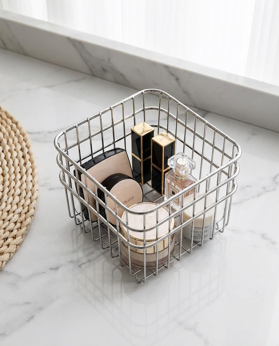 High-Grade Stainless Steel Storage Small Basket