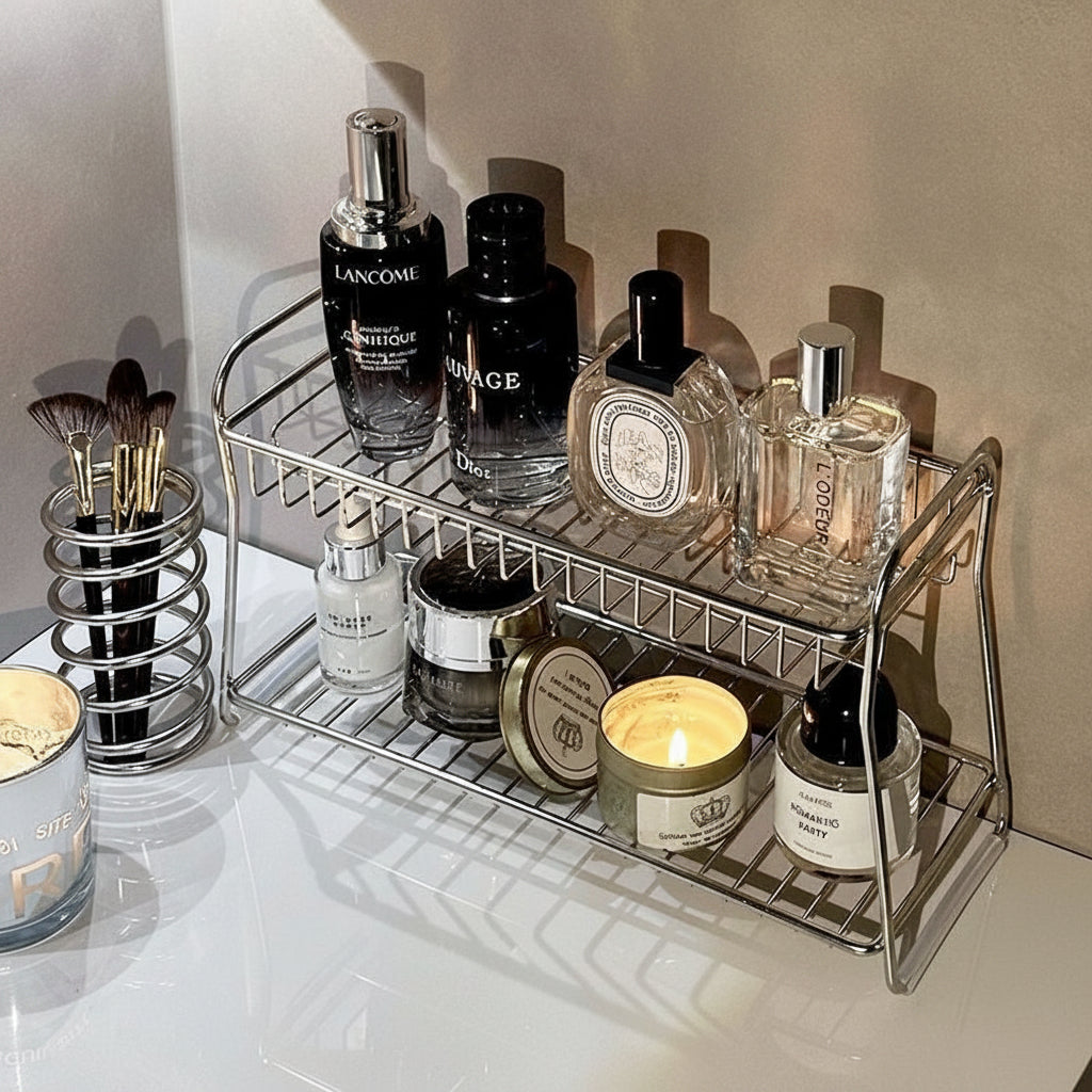 2-Tier Stainless Steel Storage Rack