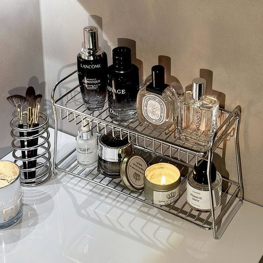 2-Tier Stainless Steel Storage Rack
