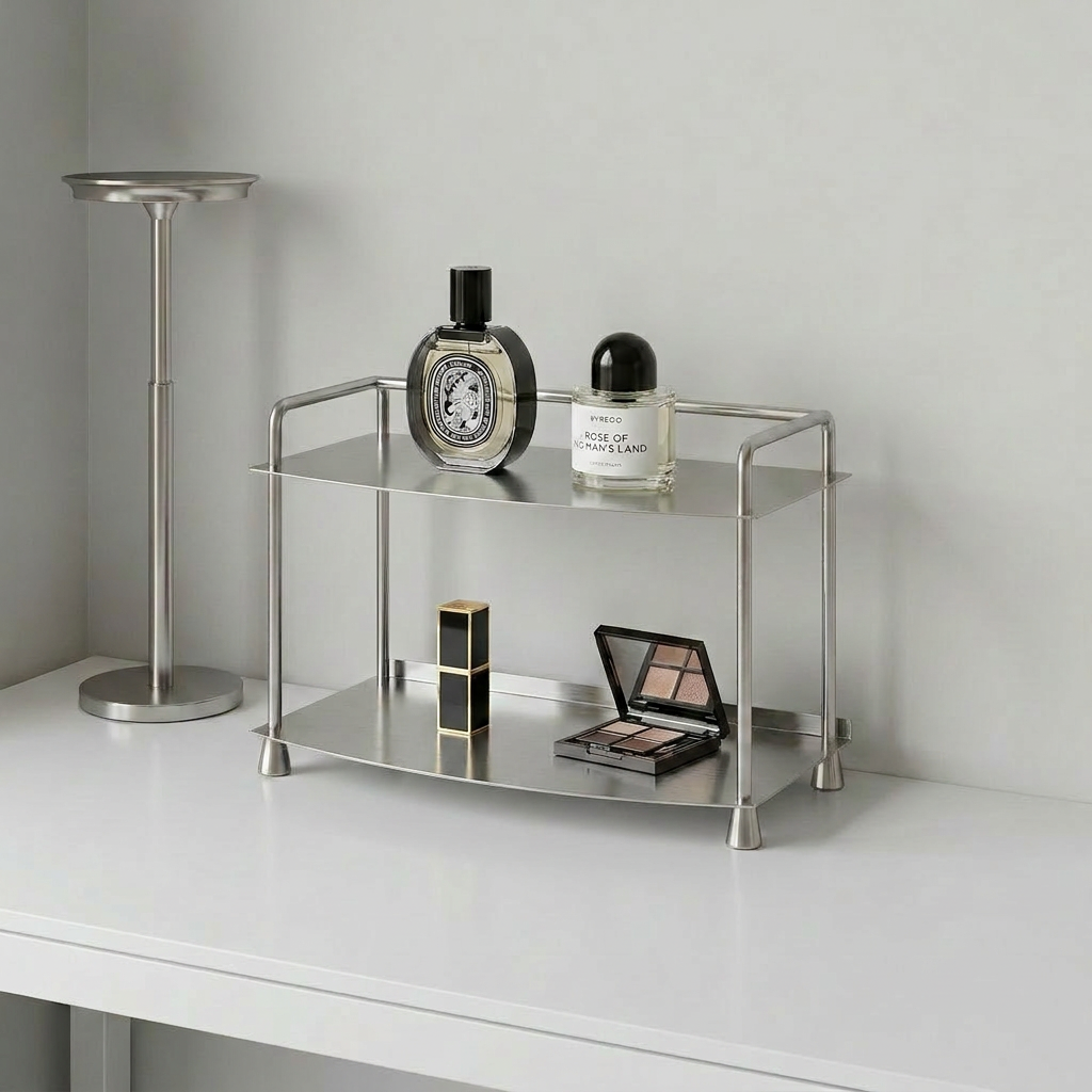 Modern Stainless Steel Arc Countertop Organizer