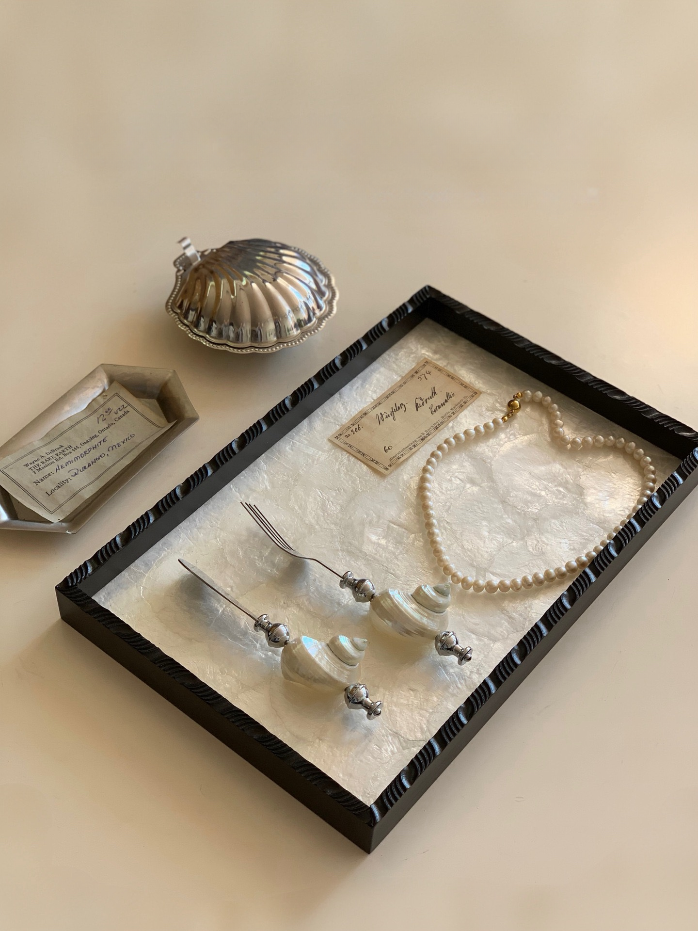 The Provence Heirloom Hand-Carved Nacre Tray