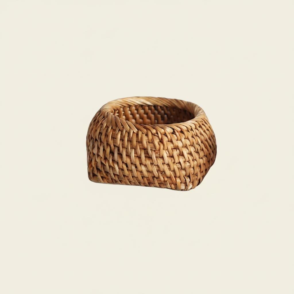 Handcrafted Rattan Mini  Storage basket